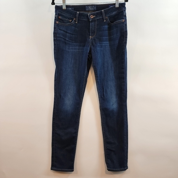 Lucky Brand Lolita Skinny Jeans Orta Denim Dark Wash Stretch Mid Rise Jeans sz 8 - Picture 2 of 15